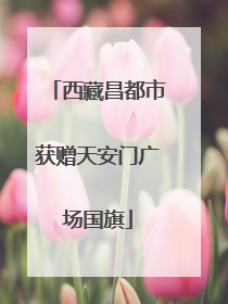 西藏昌都市获赠天安门广场国旗